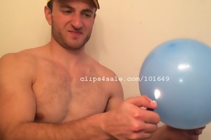Balloon Fetish - Chris Popping Balloons Video 1