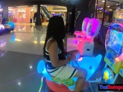 Thai amateur teen girlfriend plays with a vibrator toy after a day of fun