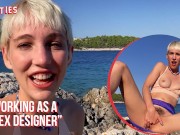 Ersties - Adorable Annika Plays With Herself On A Hot Beach In Croatia