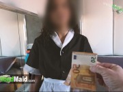 Man offers his maid money to have sex with this gorgeous 18-year-old Latina ( CREAMPIE )