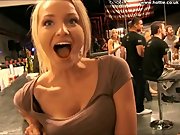 hot chick in a bar shows me everything